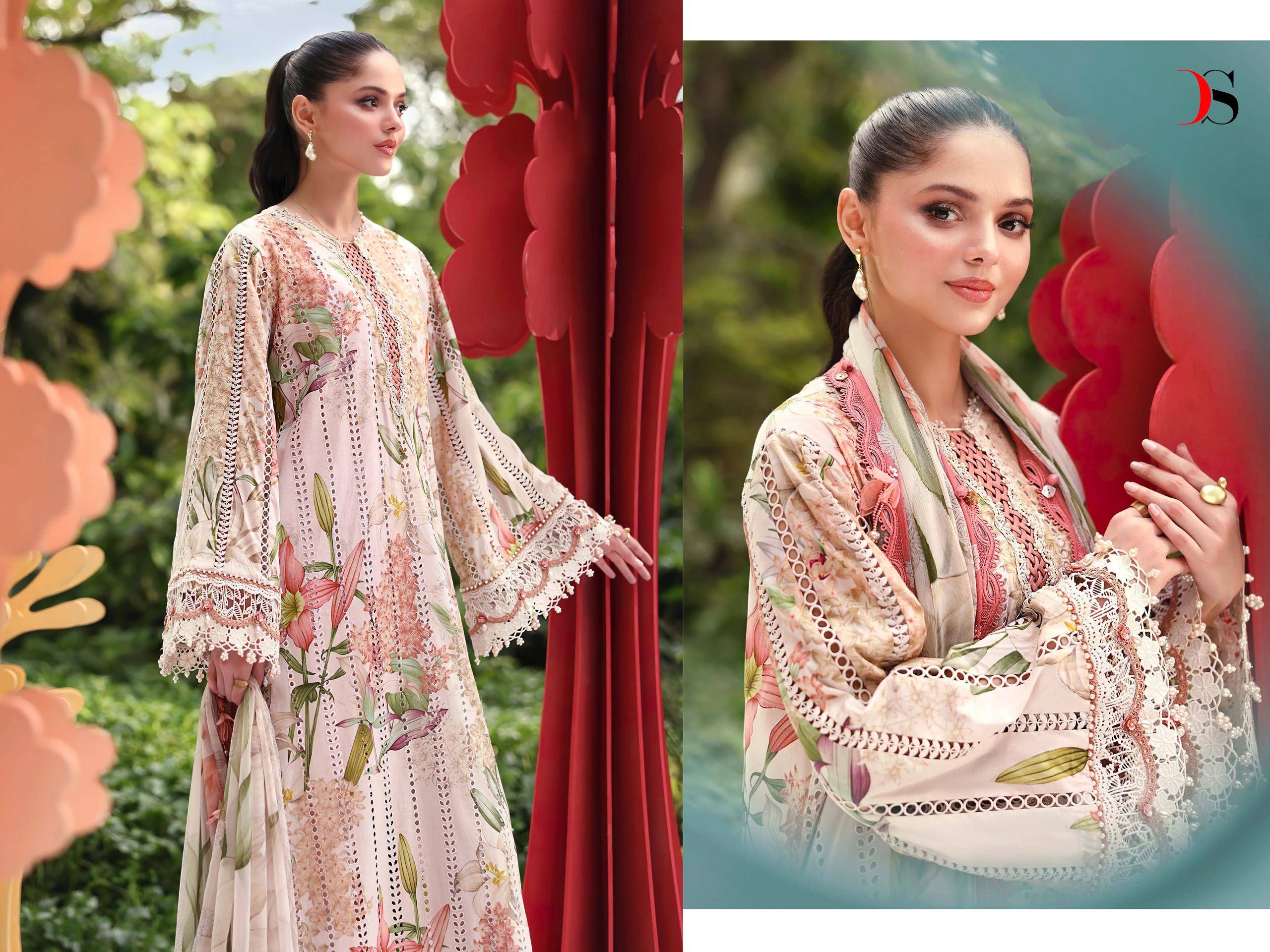 MARIA B. Mprint 25-7 by DEEPSY SUITS 2061 to 2068 series Indian Pakistani ethnic wear Pure Cotton At Wholesale Price